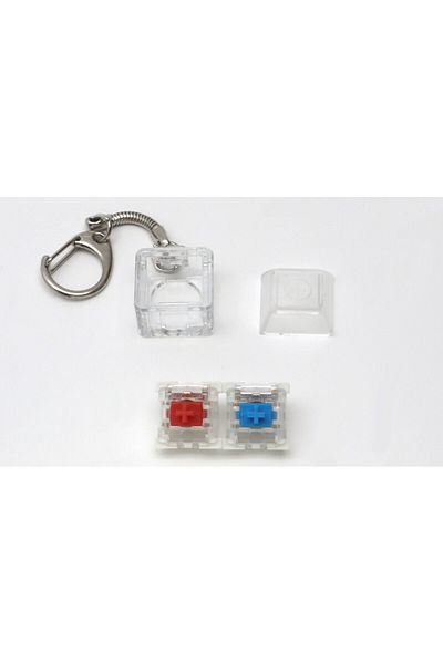 SPELT Outemu Blue and Red Mechanical Switch key Test Button - keychain Keycap