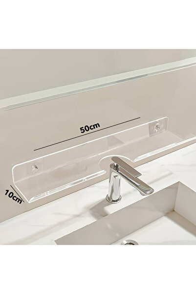 Trend Pleksi Musluk Önü Lavabo Raf (ŞEFFAF)