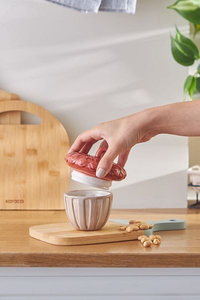 Karaca Vacuum Lid Hazelnut Spice Bowl 120 ml