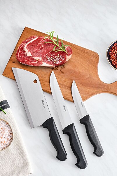 Karaca Stamina 3 Parça Profesyonel Bıçak Seti