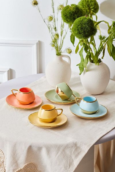Karaca Solaris Coffee Cup Set for 4 People 100 ml