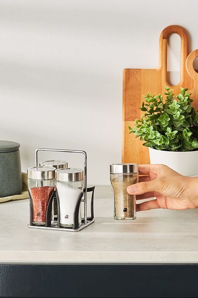 Karaca Danica 5 Piece Square Spice Set with Stand