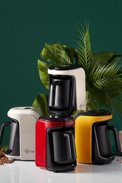 Karaca Galaxy Gray Turkish Coffee Machine with Memory Hüps Milk