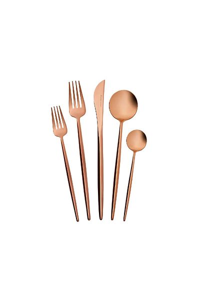 Karaca Jupiter Rosegold 60-teiliges Besteckset für 12 Personen in einer Box