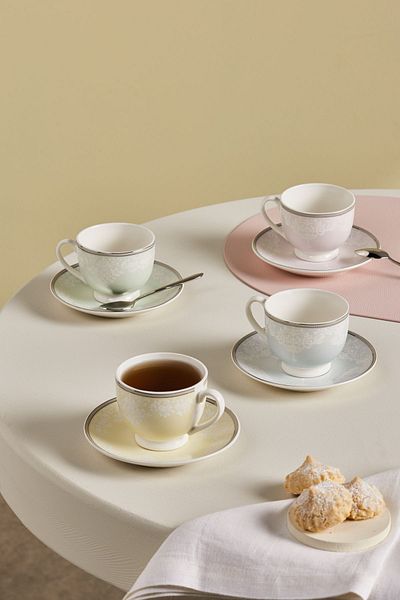 Karaca Vera 180 ml Personality Teacup - Set of 4