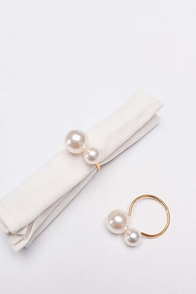 Karaca Home Pearl 2-Piece Napkin Ring