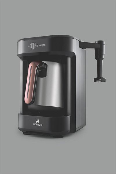 Karaca Hatır Barista Steel Cappuccino and Turkish Coffee Machine Rosegold