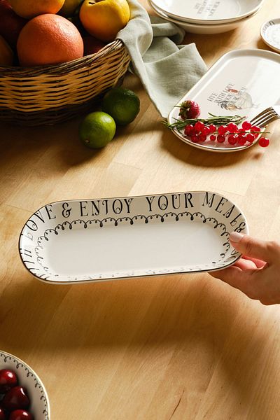 Karaca Farmland Mood Boat Plate 27 cm
