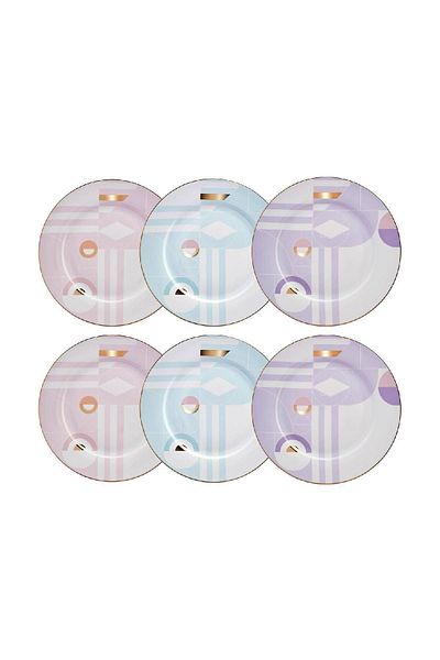 Karaca Mandarin Cake Set for 6 People 19 Cm