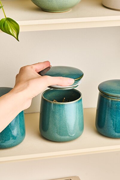 Karaca Lola Green 400 Ml Spice Set - 3-piece with Vacuum Lid