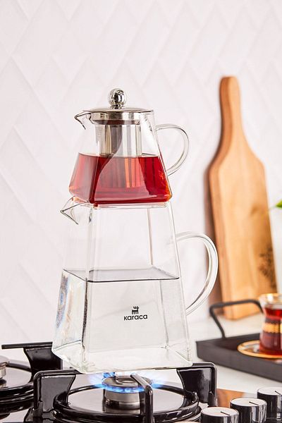 Karaca Giza Borosilicate Glass Teapot