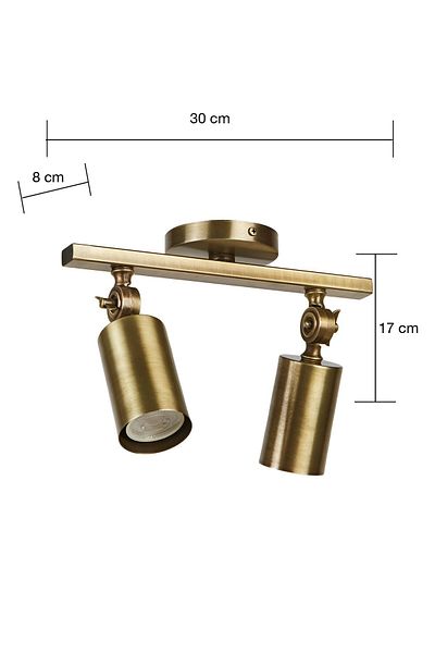 Bozyaka Aydınlatma Artur 2-Piece Decorative Distressed Coating Movable Wall Sconce (DAYLIGHT LED BULBS ARE INCLUDED!!!)