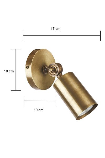 Bozyaka Aydınlatma Artur Single Decorative Distressed Coating Movable Wall Sconce (DAYLIGHT LED BULB INCLUDED!!!)