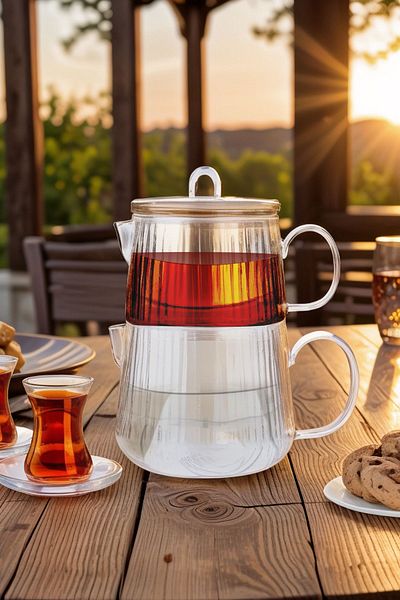 Karaca Aqualine Borosilicate Midi Glass Teapot