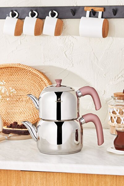 Karaca Alder Indüksiyon Tabanlı Midi Çaydanlık Takımı Rose