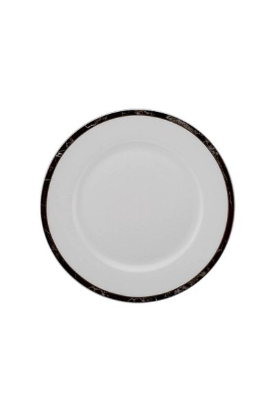 Karaca Checkered Line Porcelain Cake Plate 19 Cm