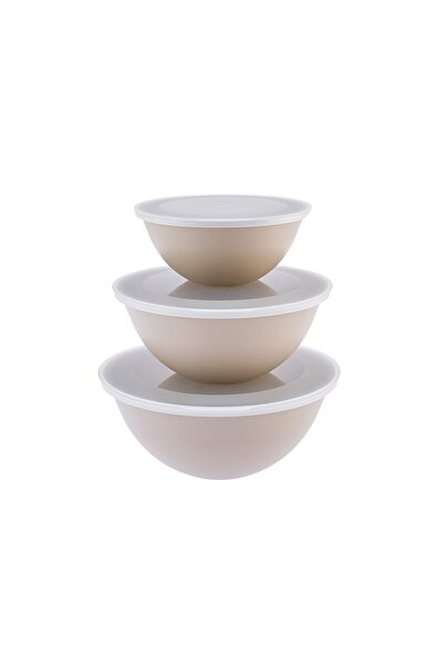 Karaca Luna Krem 3 lü Saklama Kabı