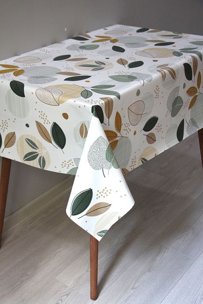 DDHOME Erasable Pvc Oilcloth Tablecloth - Lined, 8279-1