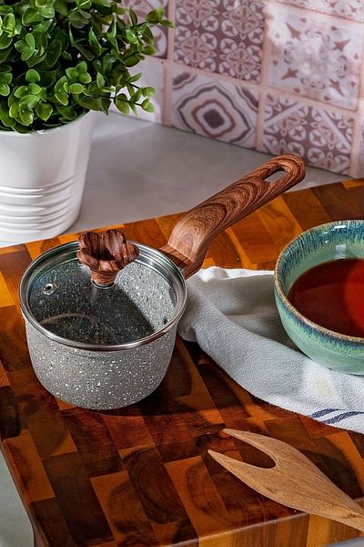 Karaca Dark Silver Biogranit Mini Sauce Pot 10 cm