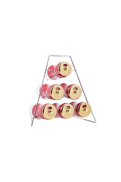 Karaca Glass Gold Berry 7 Piece Triangle Glass Seasoning Set 0 - 249 ml 7 Pieces