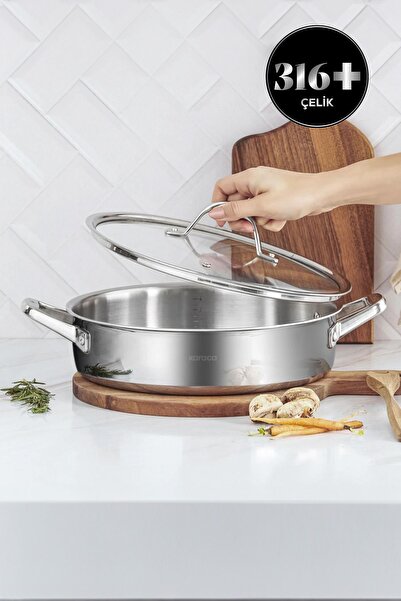 Karaca 3ply Powersteel 316 Çelik Indüksiyon Tabanlı Karnıyarık Tencere 26 Cm ...