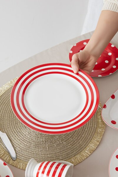 Karaca Polka Dot Servierplatte 27 cm