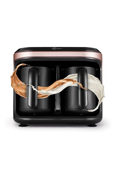 Karaca Souvenir Hüps Duet - Rosegold Türkische Kaffeemaschine für 10 Tassen mit viel Schaum