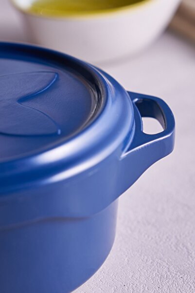 Karaca Biodiamond Candy Mini Cast Pot 12 Cm Blue