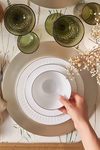 Karaca Romans Opal Glass 18 Piece Dining Set for 6 People