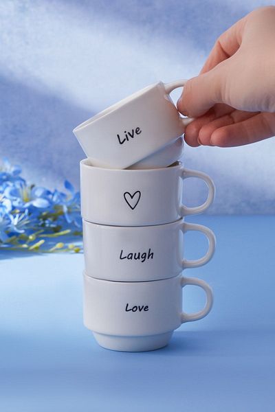 Karaca STD Lovely Laugh 4-osobowy zestaw do kawy espresso 100 ml - klasyczny