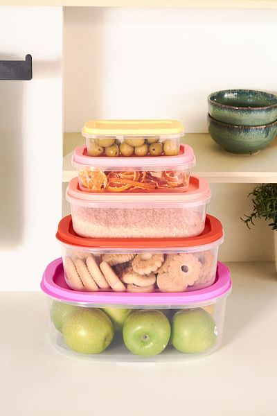 Karaca Mila 5-Piece Storage Container Colorful