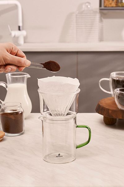 Karaca Draco Borosilicate Glass Dripper/Filter Coffee Brewing Equipment 450ml