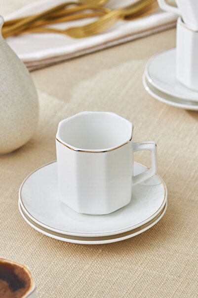 Karaca Vezir Classic Coffee Cup Set for 6 People 80 ml