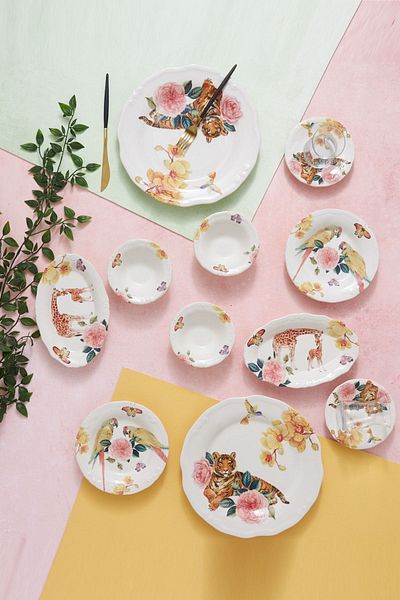 Karaca Madagascar 26 Piece Breakfast Serving Set for 6 Persons