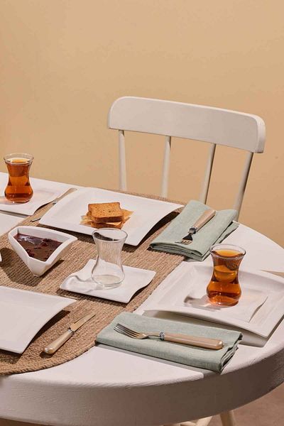 Karaca Janna Porcelain 24 Pieces Breakfast Set for 6 People