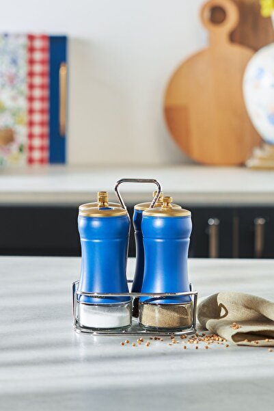 Karaca Blue Berry 5 Piece Glass Spice Set