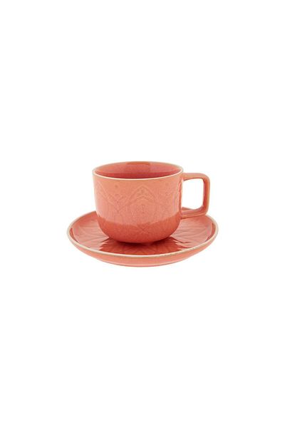 Karaca Vita Pink 2-Person Teacup Set