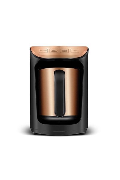 Karaca Hatır Köz Steel Steel Coffee Pot Turkish Coffee Machine Bronze
