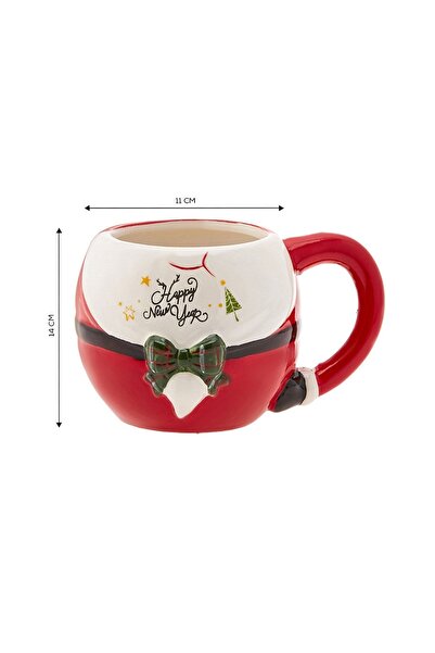 Karaca New Year's Bow Mug 450 ml