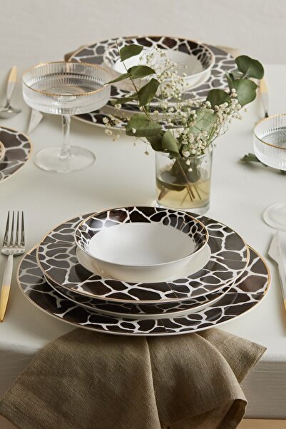 Karaca Kanela 56 Parça 12 Kişilik New Bone Yemek Takımı