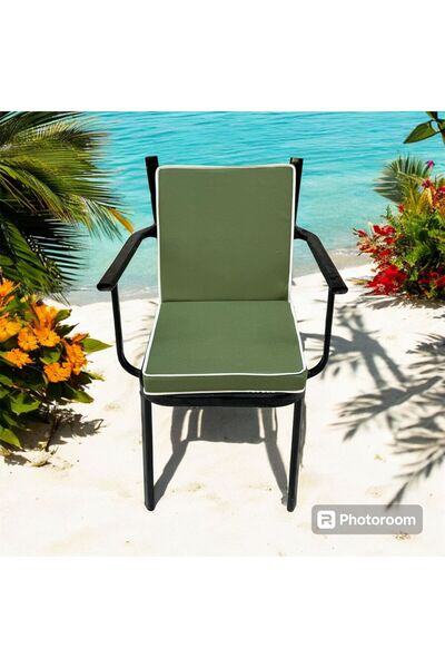 DÜŞLER EV TEKSTİLİ 40*80 Yeşil Sırtlı Sandalye Minderi