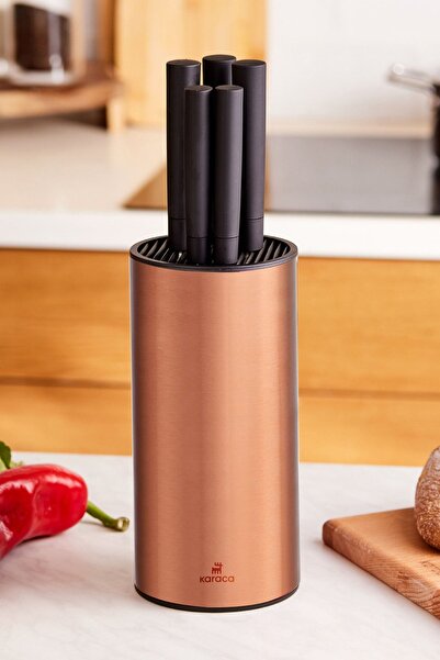 Karaca Oscar Copper Standlı 6 Parça Bıçak Seti