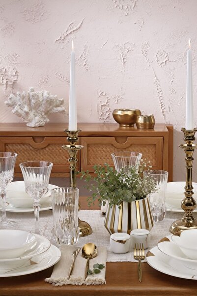 Karaca Fine Pearl Quora 58 Parça 12 Kişilik Yemek Takımı