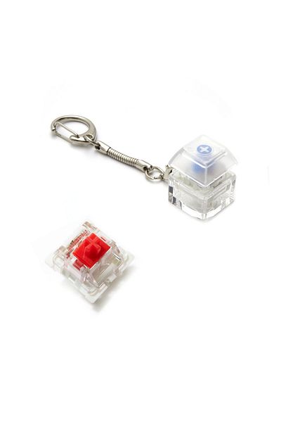 SPELT Outemu Blue and Red Mechanical Switch key Test Button - keychain Keycap