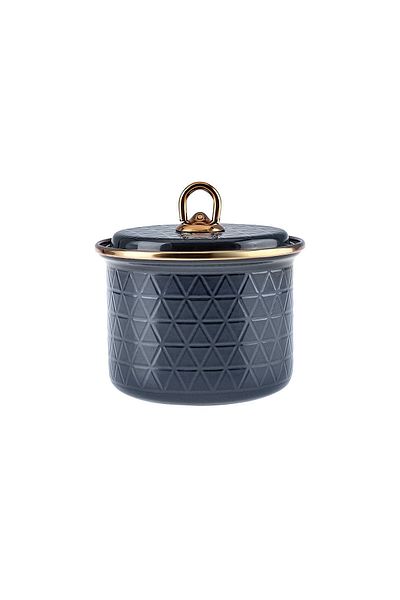 Karaca Crystal Enamel Small Size Jar Anthracite
