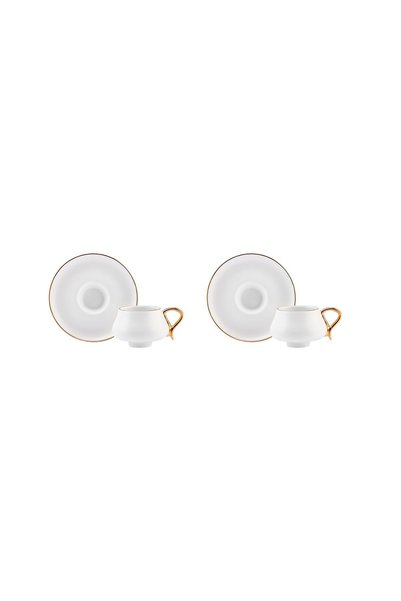 Karaca Senior White 2-Person Coffee Cup Set 90 ml