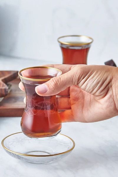 Karaca Wedding New 12 Piece Tea Set for 6 Persons 135 Ml