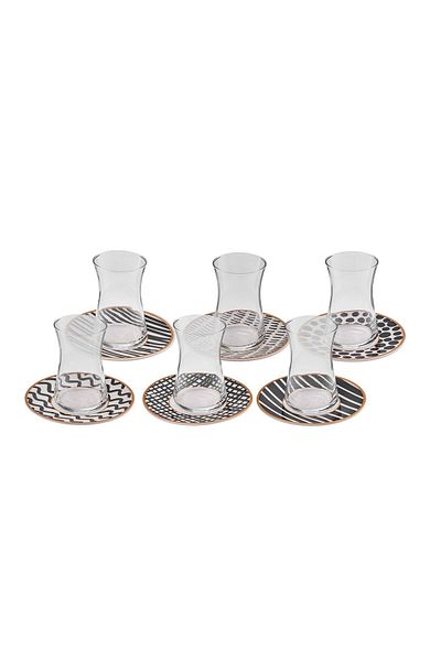 Karaca Shpx Loop 6-Person 12-Piece Tea Set Nslm 1037065