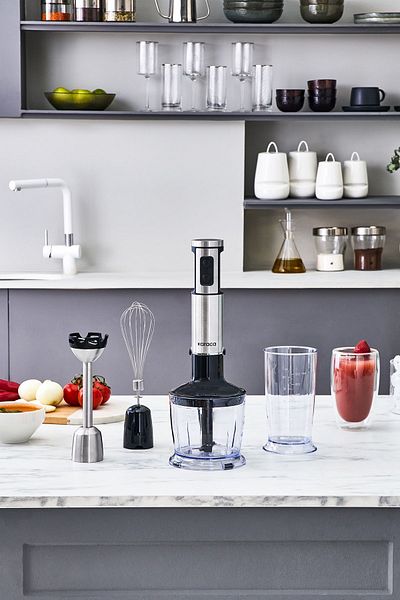 Karaca Inox 1300W Speed Adjustable Quick Mix Hand Blender Set - 9616B