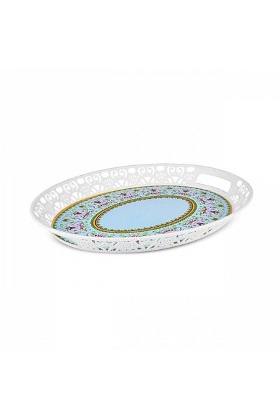 Apricot Nina Melamine Oval Tray 41 cm